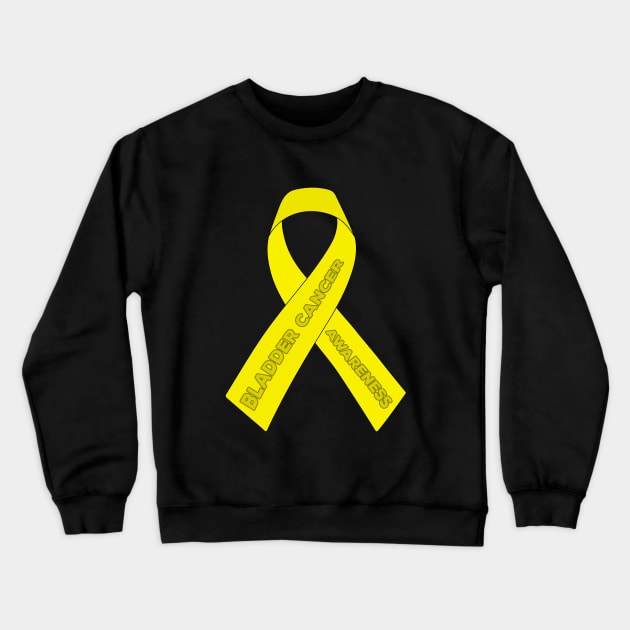 Bladder Cancer Awareness Crewneck Sweatshirt by DiegoCarvalho